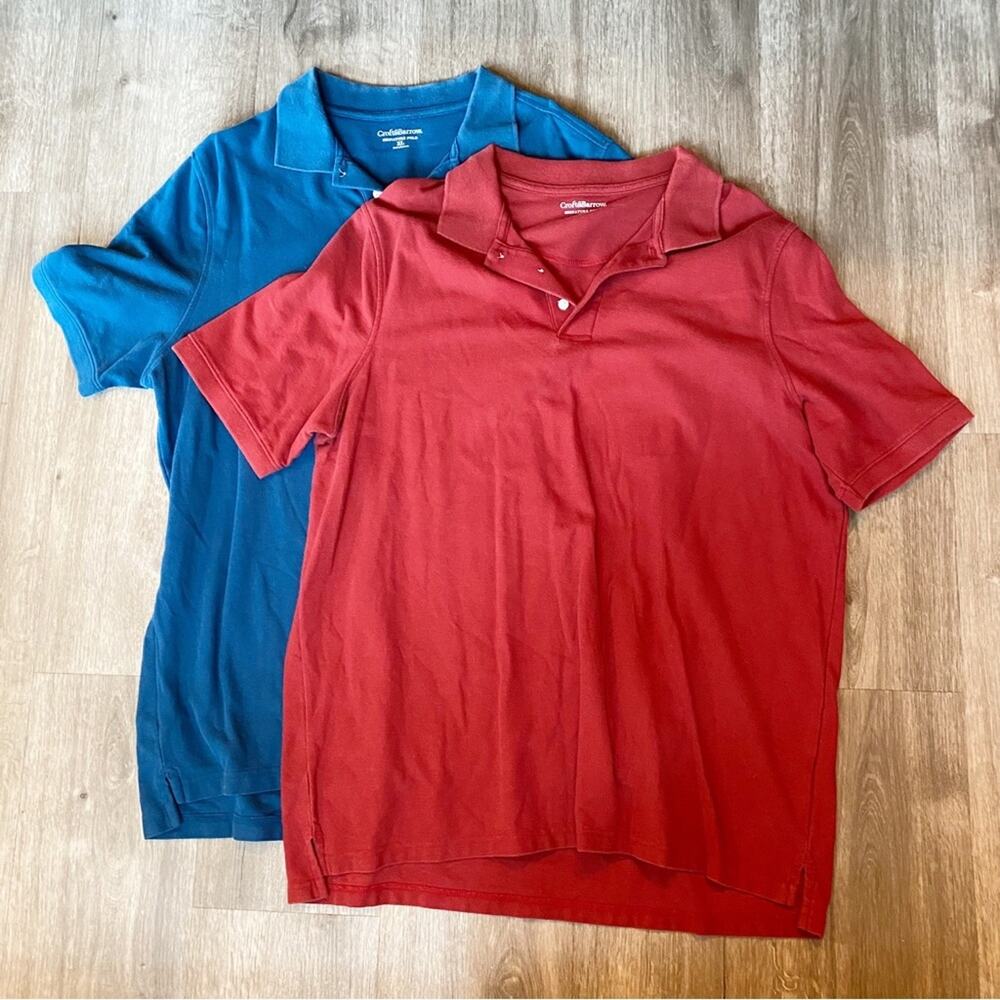 Croft & Barrow Polo Bundle Red and Blue XL